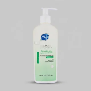 کرم شوینده صورت اس وی آی مدل SEBOSTOP مناسب پوست چرب و آکنه‌ای حجم 220 میلی‌لیتر 102722816