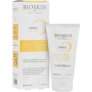 کرم ضد آفتاب بی‌رنگ بایو اسکین پلاس SPF 50 مدل OS محافظ UVA ،UVB و PA+++،مناسب برای پوست‌  101885933